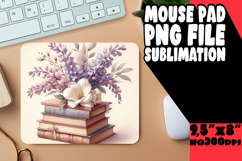 Blissful Mouse Pad Sublimation Magic, Books Product Image 1