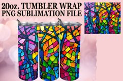 Stained Glass Pattern: Tree 20oz Wrap Product Image 1