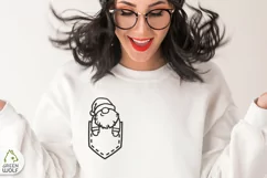 Christmas gnome svg Funny christmas t shirt svg Santa svg Product Image 2