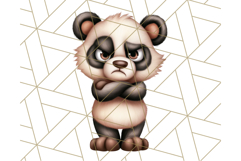 Adorable Angry Animals Clipart PNG, Cute Moody Faces Png Product Image 2
