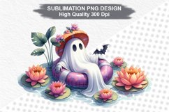 Halloween Ghost - Halloween clipart Sublimation PNG Design Product Image 1