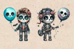 Watercolor Zombie Rock. PNG sublimation Product Image 2