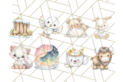 Cute Arctic Animal Clipart PNG, Cute Winter Animals Png Product Image 6