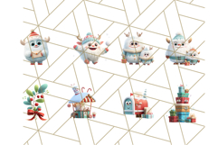 Holiday Yeti Village PNG Clipart, Cute Winter Clip Art Product Image 2