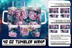 Vibrant Floral Tumbler Design 40oz Product Image 1