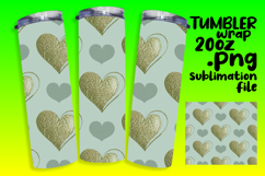 DIY 20oz Tumbler Wrap File , Heart Product Image 1