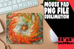 Glitter Mosaic Flower Mouse Pad Art PNG Product Image 1
