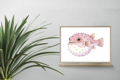 Cute Porcupinefish Spiky Pufferfish Ocean PNG Summer Product Image 2