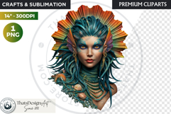 Deep Sea Fantasy Clipart PNG, Mermaid, ocean mythology Product Image 1