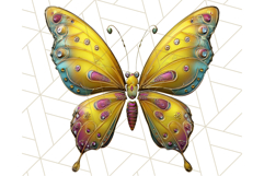 Metallic Butterfly Clipart PNG Clipart, Vibrant Butterfly Product Image 2
