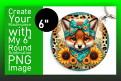 Sophisticated Round Design Keychain Art , Cute Animals Product Image 1