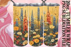 Elegant Springtime Floral Tumbler Wrap Product Image 1