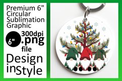 Elegant Round Design Coaster Template , Gnomes Product Image 1