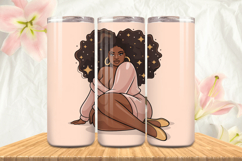 Black Girl Magic Black Woman Positive mind 20oz Tumbler wrap Product Image 1