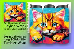 Cheerful Cat Companions: Sublimation Magic Product Image 1