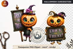 Surreal Halloween Character Cliparts Spooky Curiosities Product Image 1