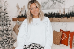 White Christmas Sweatshirt Mockup Product Image 3