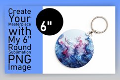 Glittery 3D Marble Round Design Sublimation PNG Product Image 1