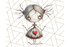 Creepy Dolls Clipart PNG Haunted Toy Characters Product Image 2