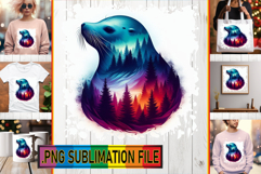 Cheerful TOTE BAG Sublimation Art, Animals Art Product Image 1
