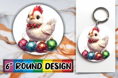 Bright Round Design Coaster PNG , Xmas Product Image 1