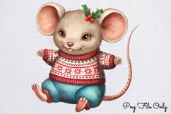 Woodland Christmas Animals Cliparts PNG Product Image 1