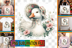 Unique Tote Bag Designs PNG, Goose Product Image 1