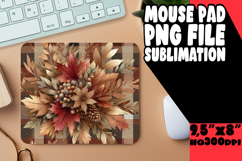 Joyful MOUSE PAD PNG Art, Autumn Flower Product Image 1