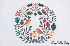 Scandinavian Folk Art Winter Clipart PNG Product Image 1