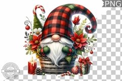 Christmas Gnome Sublimation - Clipart PNG Design Product Image 1
