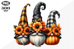 Halloween Gnomes Sublimation - Clipart PNG Design Product Image 1