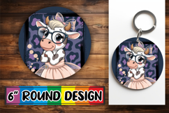 Enchanted Circle Keychain Magic, Cute Cow Product Image 1