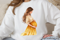 Mothers Day Pregnant Sublimation PNG Product Image 1