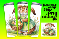 ARTISTIC 20oz Tumbler Template , Easter Bunny Product Image 1