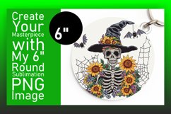 Artful Round Design Keychain Template , Halloween Product Image 1