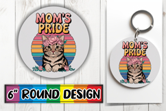 Enchanted Keychain Circle Style, Cat Lover Product Image 1