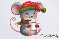 Woodland Christmas Watercolor Clipart PNG Product Image 1