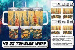 Blossoming Meadow Flower Tumbler Wrap Product Image 1