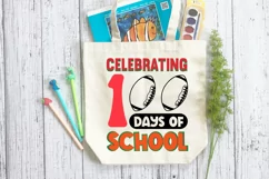 Celebrating 100 Days Of School SVG, School SVG Design Product Image 3