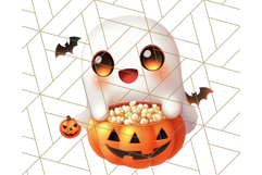 Cute Halloween Ghost Clipart PNG, Ghost and Friends Holiday Product Image 2
