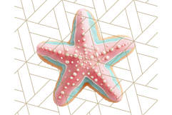 Summer Iced Cookie Clipart PNG, Cute Tropical Cookies Product Image 2