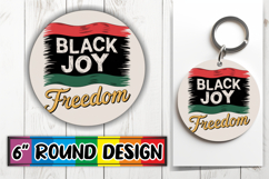 Cozy Round Car Coaster Magic, Juneteenth Product Image 1