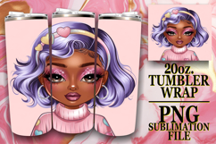 GIFT OF JOY 20oz TUMBLER WRAP, Afro Girl Product Image 1
