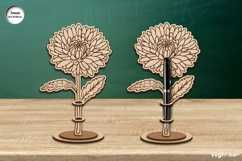 Flowers Pen Stand Laser Cut Bundle | Glowforge | SVG Product Image 4
