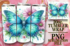 GIFT OF RADIANCE 20oz TUMBLER WRAP, Butterfly Product Image 1