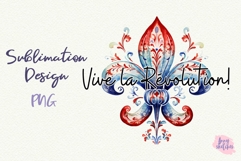 Fleur-de-Lis Sublimation PNG French Royal Symbol Design Product Image 2