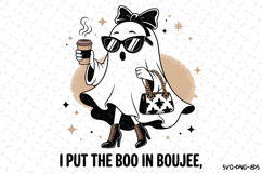 I put the boo in boujee Svg | Halloween Svg | Svg Cut Files Product Image 1