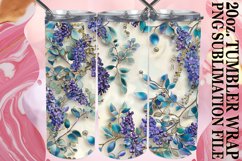 Glossy Flower Glitz Tumbler Wrap - Summer Shine Product Image 1