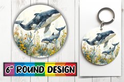 Whimsical Sublimation Circle Keychain Collection Product Image 1