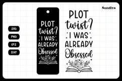 Dark Romance Bookmark Saying SVG | I Was Already Obsessed Product Image 3
